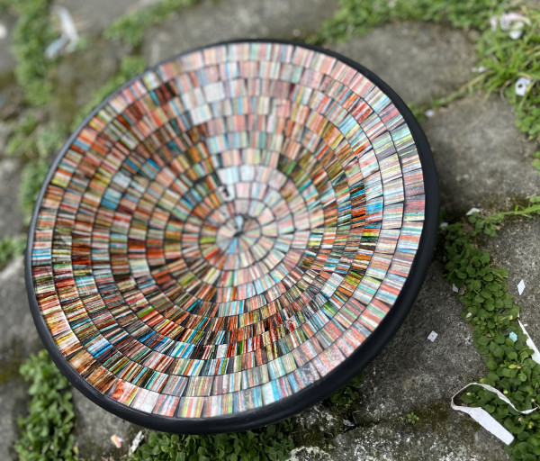 Mosaikteller, Brauntöne, Ø 20 cm, H 3,5 cm