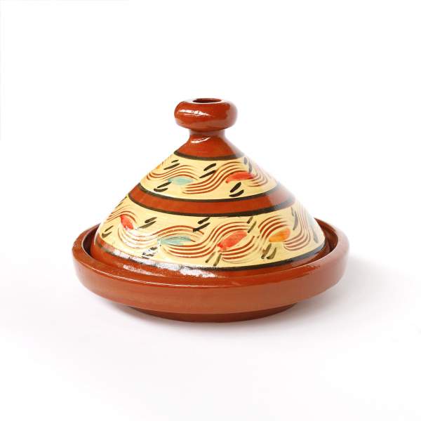 Tajine 'Jadida', braun, multicolor, Ø 30 cm