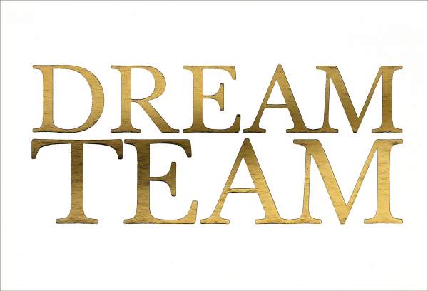 Postkarte 'Dreamteam'