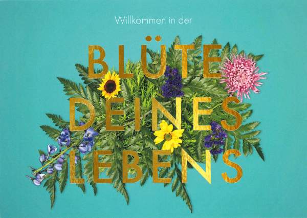 Postkarte 'Blüte deines Lebens'