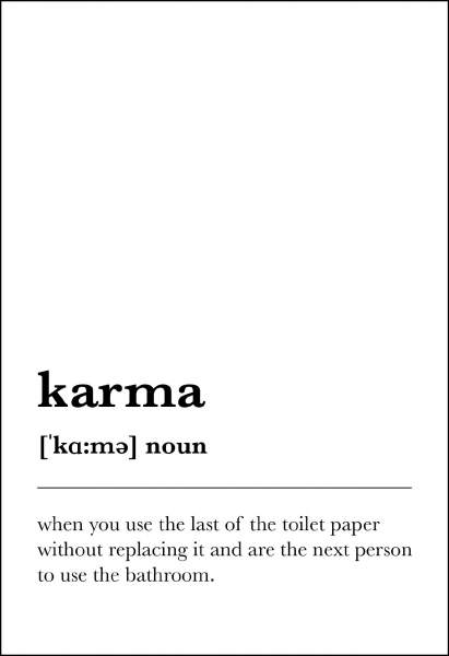 Postkarte 'Karma'