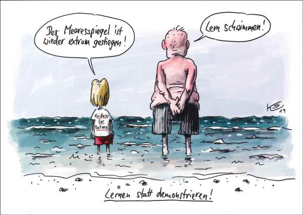 Postkarte 'Lern schwimmen!'