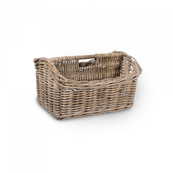 Magazinhalter aus Rattan, natur, B 47 cm, H 28 cm, L 35 cm