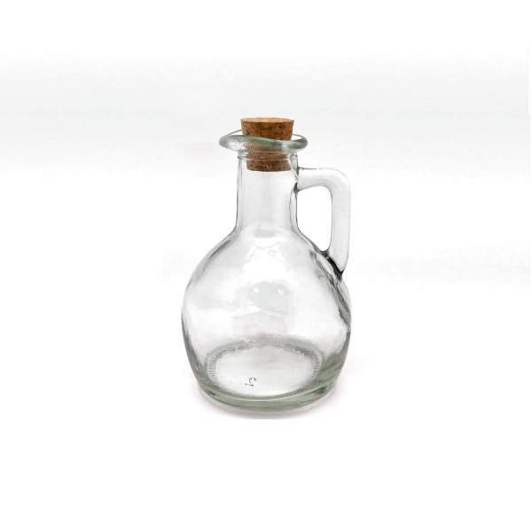 Glaskanne mit Korken 160ml, H 11,7 cm, Ø 7,5 cm