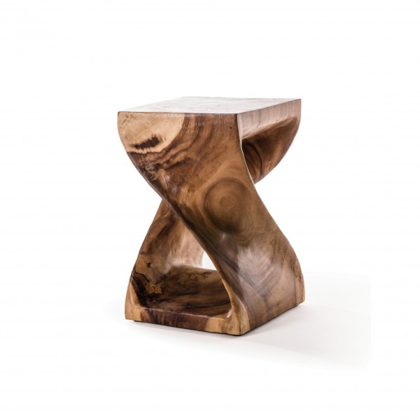 Hocker 'Twist', Suarholz, H 51cm, B 28 cm, T 28 cm