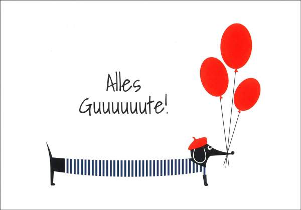 Postkarte 'Alles Guuuuuute!'