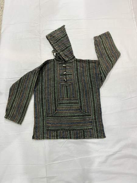 Pullover mit Kapuze , schwarz, weiß