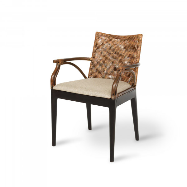 Armsessel 'Blomstraat', Rattan, B 56 cm, H 83 cm, L 58 cm