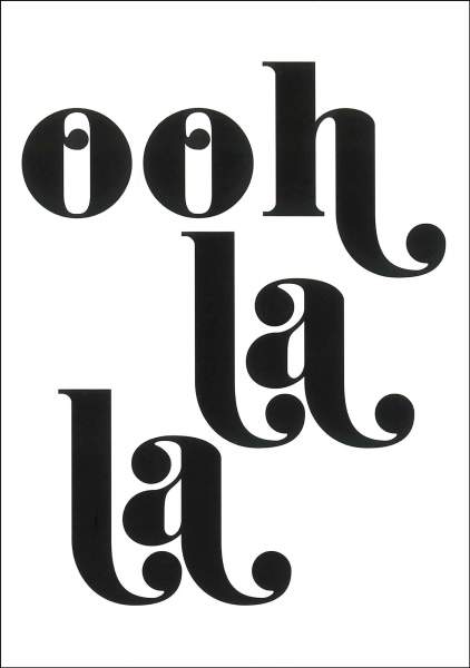 Postkarte 'Ooh la la'