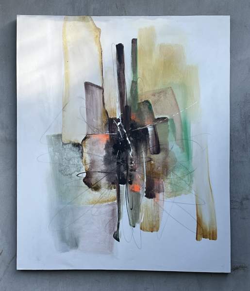 Gemälde 'Abstract', B 100 cm, H 120 cm, L 4 cm