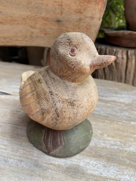 Figur 'Ente', natur, multicolor, H 15 cm, B 9 cm, L 13 cm