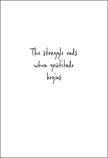 Postkarte 'The struggle ends when...'