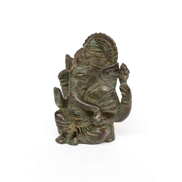 Bronze-Statuette 'Ganesha', H 11 cm, B 9,5 cm, L 6 cm