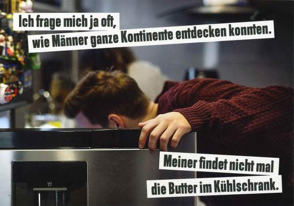 Postkarte '...Nicht mal die Butter im Kühlschrank'