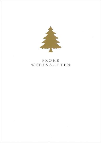 Postkarte 'Frohe Weihnachten Tanne'