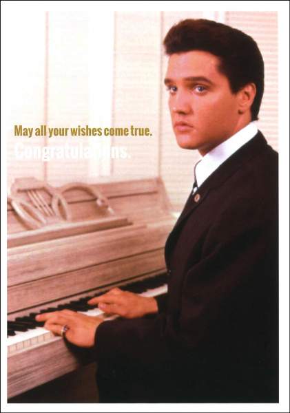 Postkarte 'Elvis Presley May all your wishes...'