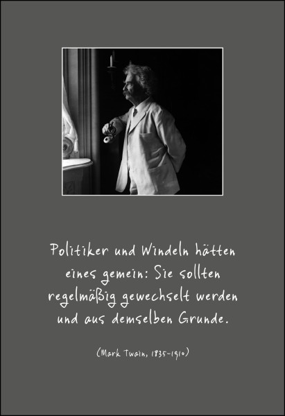 Postkarte 'Politiker und Windeln'