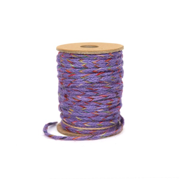 Geflochtene Jute lila 20 m