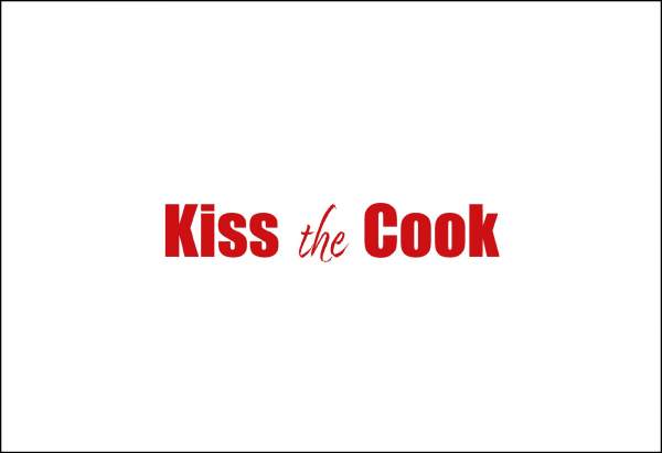 Postkarte 'Kiss the Cook'