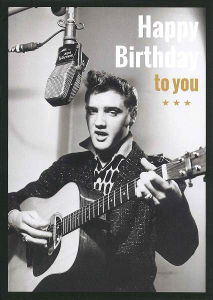 Postkarte 'Elvis Presley - Happy Birthday'