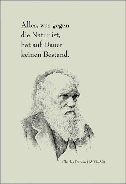 Postkarte 'Alles was gegen die Natur ist...'